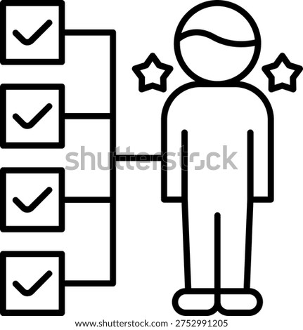 Competence Art vector Icon Design Illustration