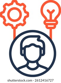 Competence Icon Color Line Vector Illustration