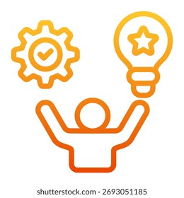 Kompetenzsymbolelement für Design und Vektorgrafik