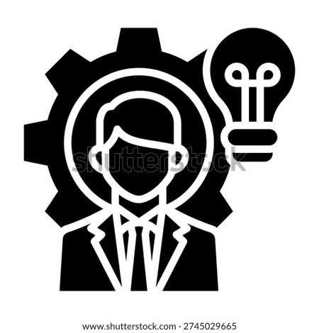 Competence Icon Glyph Design Vector Illustration