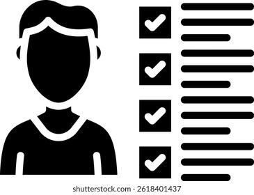 Competence Icon Glyph Vector Illustration