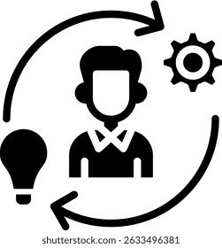 Competence Icon Glyph Vector Illustration