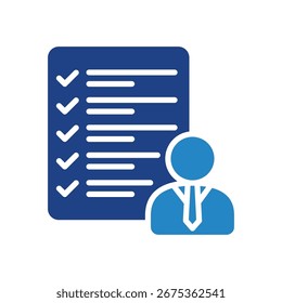 Icono de competencia Icono de mini ilustración. Uso Para El Concepto Moderno, Impresión, Ui, Ux Kit, Web Y Desarrollo De App. Vector Relacionado Con La Oficina, La Educación, El Examen Y Más