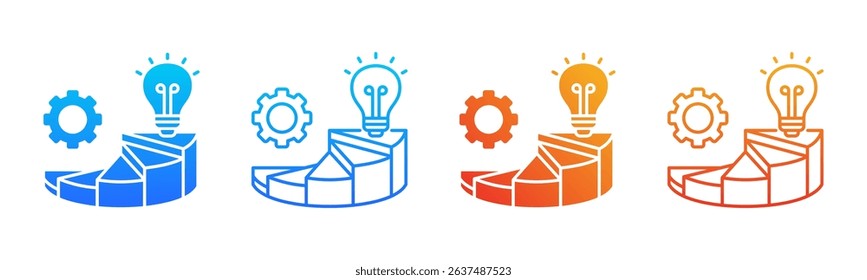 Competence icon sheet multiple style collection