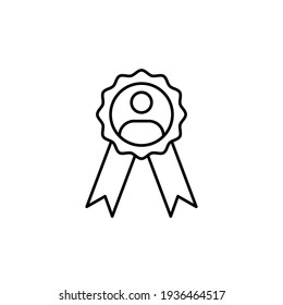 competence icon vector illustration. line icon style. isolated on white background