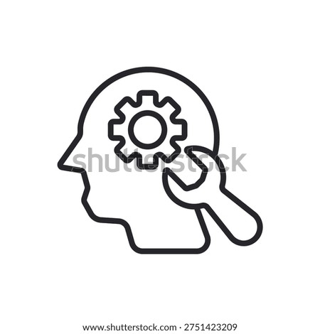 competence icons outline and Flat Style,transparent background