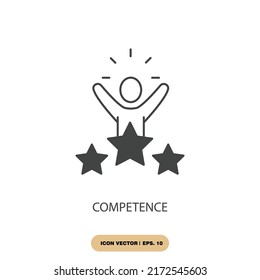 competence icons  symbol vector elements for infographic web