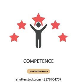 competence icons  symbol vector elements for infographic web