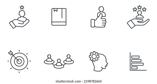 Competence icons  symbol vector elements for infographic web