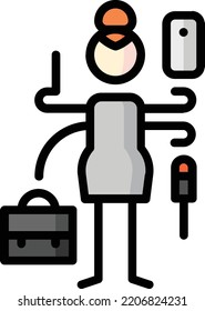 competence isolated design element stock illustration. Vector on a white background