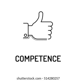 COMPETENCE Line icon