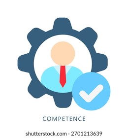 Symbol für Kompetenz-Mini-Illustration. Für moderne Konzeption, Print, UI, UX-Kit, Web- und App-Entwicklung. Vektor in Bezug auf Business Finance, Management und mehr