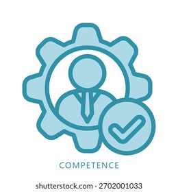 Competence Mini Illustration Icon. Use For Modern Concept, Print, Ui, Ux Kit, Web And App Development. Vector Related To Business Finance, Management And More