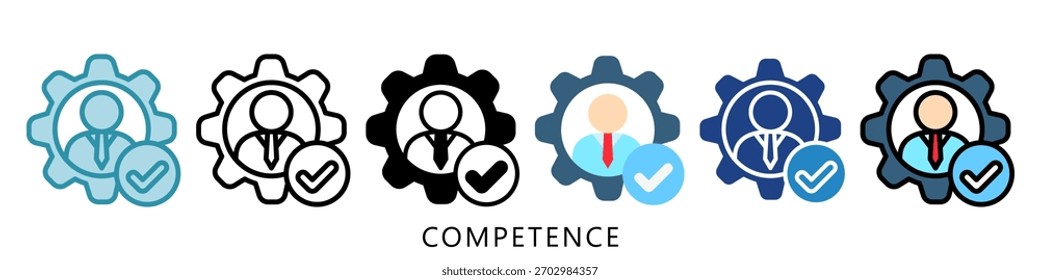 Competence Mini Illustration Icon. Use For Modern Concept, Print, Ui, Ux Kit, Web And App Development. Vector Related To Business Finance, Management And More