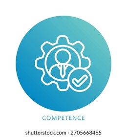 Competence Mini Illustration Icon. Use For Modern Concept, Print, Ui, Ux Kit, Web And App Development. Vector Related To Business Finance, Management And More