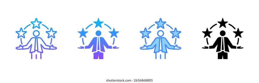 Competence Multi Style Icon Set