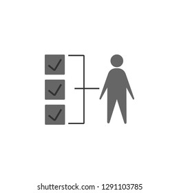 competence, responsibility icon. Element of marketing icon for mobile concept and web apps. Detailed competence, responsibility can be used for web and mobile