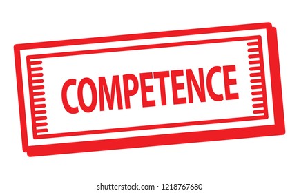 competence rubber stamp