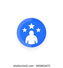 competence and skills icon, vector