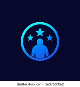 competence and skills icon for web