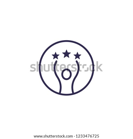 competence and skills vector icon