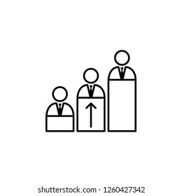 Competence, skills, workers icon on white background. Can be used for web, logo, mobile app, UI, UX on white background