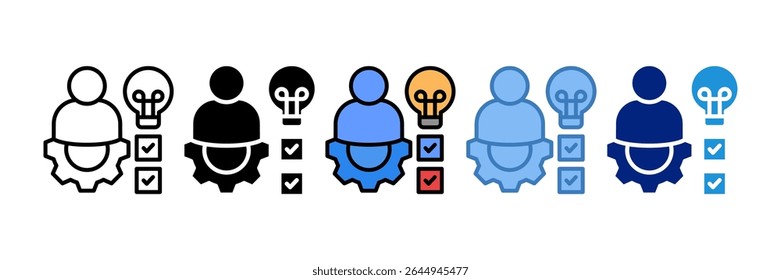 Competency Icon Element For Design