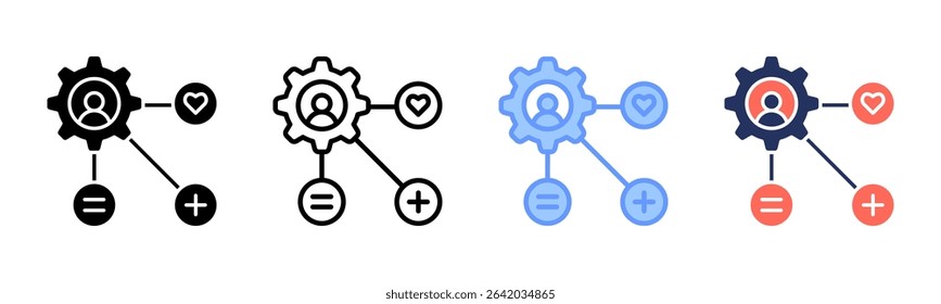 Competency icon sheet multiple style collection
