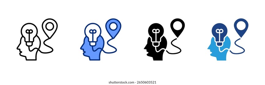 Competency Map icon sheet multiple style collection