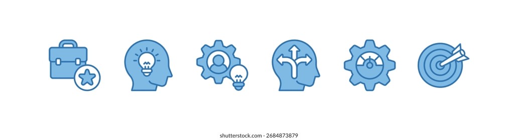 Competency pack, skills and knowledge concepts. Vector illustration with keywords and icons