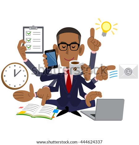 Competent businessman black