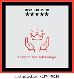 Competiteve Advantage  line icon