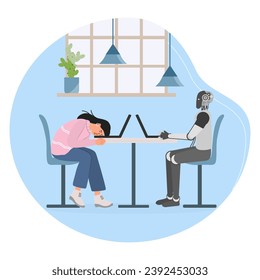 Competition AI Robot People Workplace Job Worker