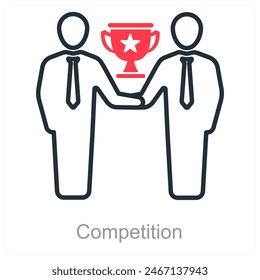Competition and award icon concept