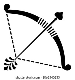 Competition bow icon. Simple illustration of competition bow vector icon for web