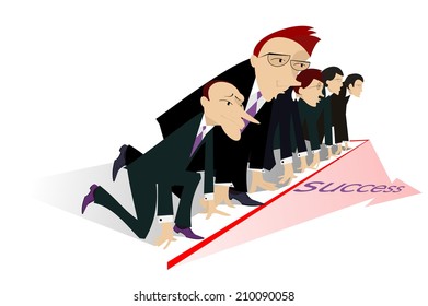 Competition in business concept