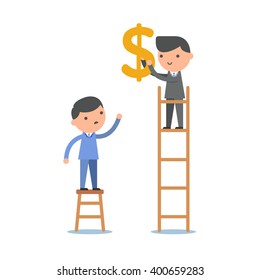 Competition in business concept stock vector