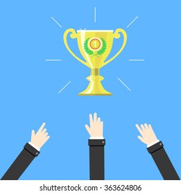 Competition. Business concept vector illustration. 