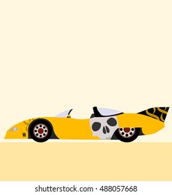 competition car icon, vector icon