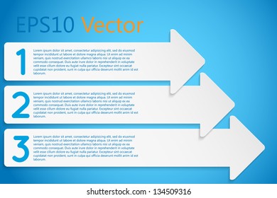 competition concept with arrows, infographic eps10 vector