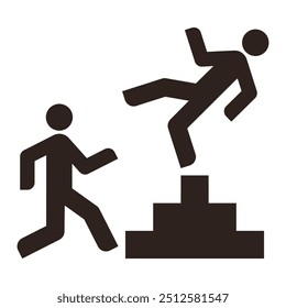 Competition concept. Competitors to win symbol isolated on white background