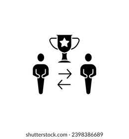 competition concept line icon. Simple element illustration. competition concept outline symbol design.