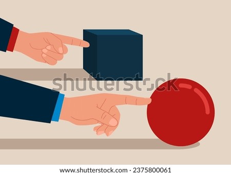 Competition. Direction to victory. Effective achievement. Vector illustration