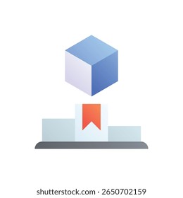 Concorrência. Ícone de vetor editável, colorido.