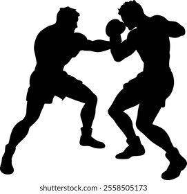 competition, fight, sport, training, boxer, boxing, man, fighter, ring, vector, punch, strong, champion, glove, knockout, athlete, symbol, silhouette, victory, icon, sticker, kickboxing, box, people