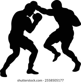 competition, fight, sport, training, boxer, boxing, man, fighter, ring, vector, punch, strong, champion, glove, knockout, athlete, symbol, silhouette, victory, icon, sticker, kickboxing, box, people