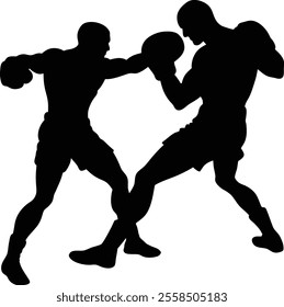 competition, fight, sport, training, boxer, boxing, man, fighter, ring, vector, punch, strong, champion, glove, knockout, athlete, symbol, silhouette, victory, icon, sticker, kickboxing, box, people