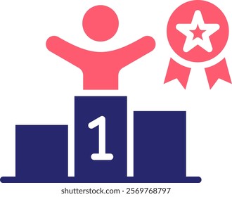 Competition Icon Fill Vector Illustration