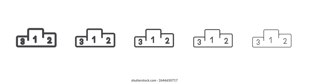 Competition icon flat simple outline logo