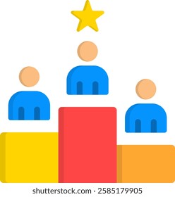 Competition Icon Flat Vector Illustration